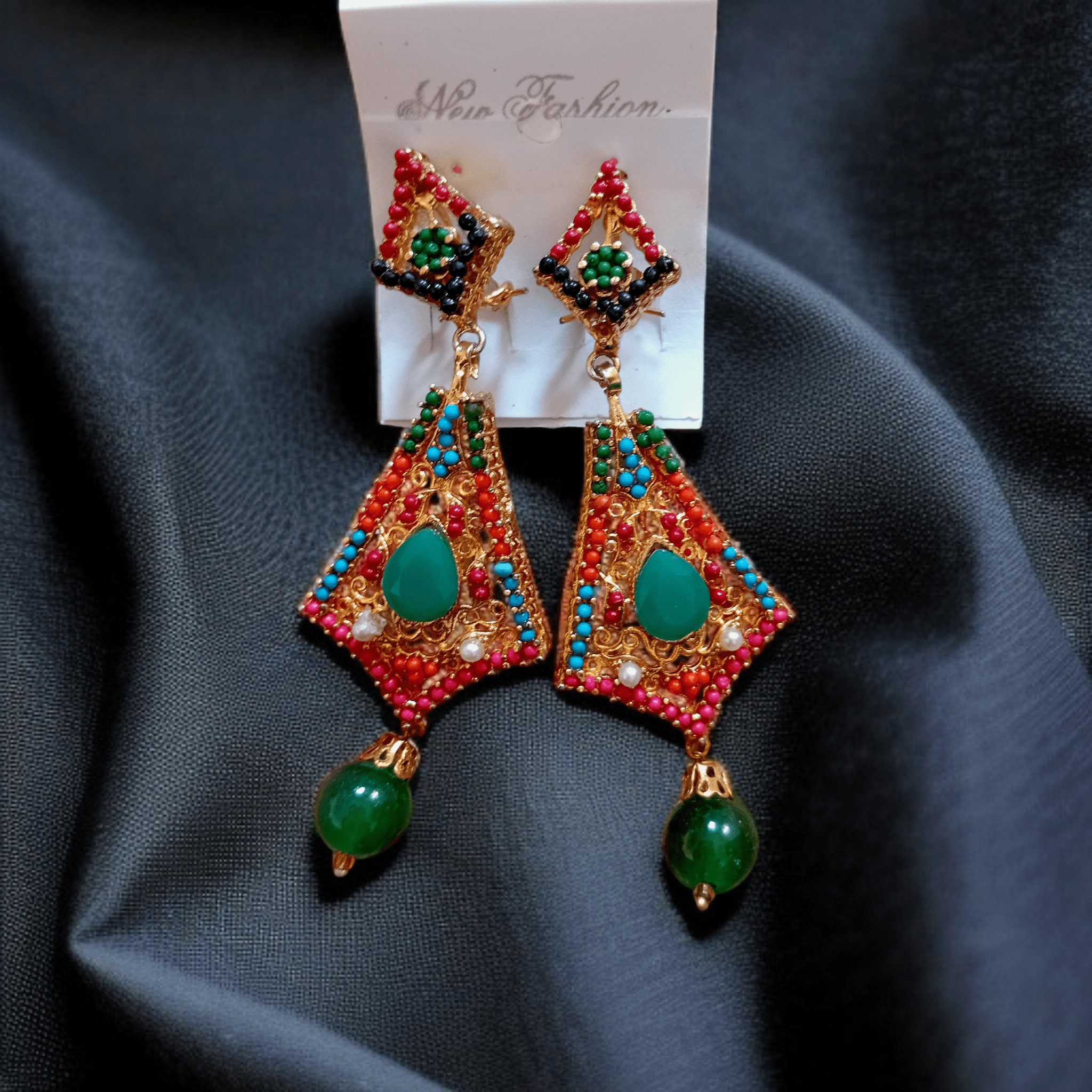 Buy Multi colour jewellery earrings at best price in Pakistan